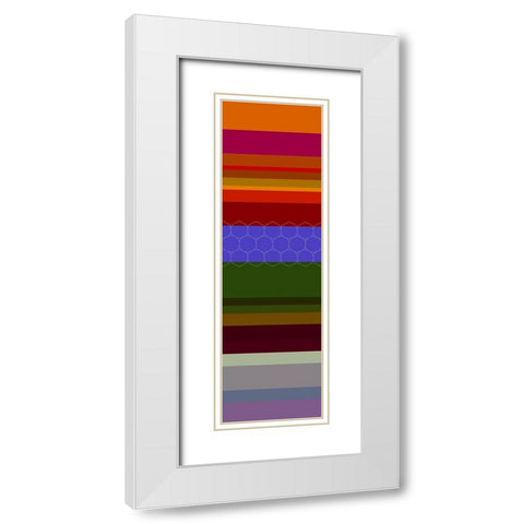 Totem XXXIX White Modern Wood Framed Art Print with Double Matting by Grayscale
