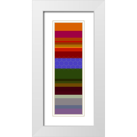 Totem XXXIX White Modern Wood Framed Art Print with Double Matting by Grayscale