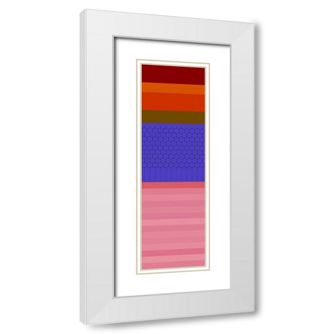 Totem XL White Modern Wood Framed Art Print with Double Matting by Grayscale