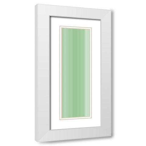Stripe Totem XIV White Modern Wood Framed Art Print with Double Matting by Grayscale
