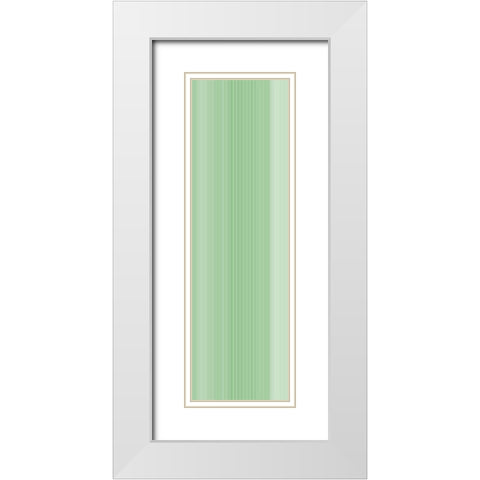 Stripe Totem XIV White Modern Wood Framed Art Print with Double Matting by Grayscale