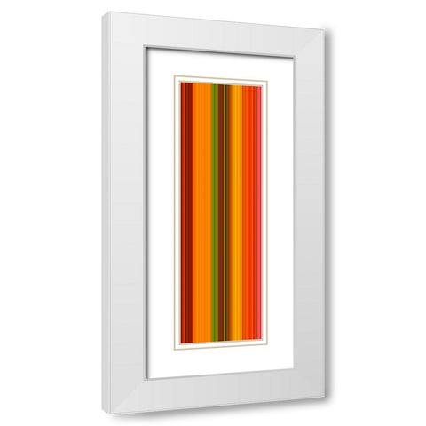 Stripe Totem XXI White Modern Wood Framed Art Print with Double Matting by Grayscale