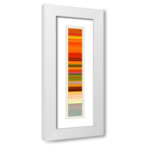 Tall Totem VIII White Modern Wood Framed Art Print with Double Matting by Grayscale