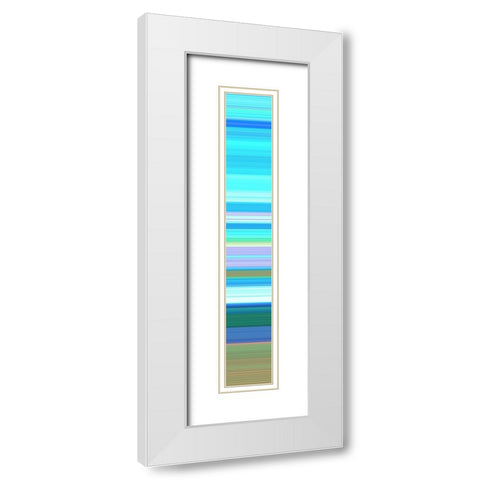 Tall Totem IX White Modern Wood Framed Art Print with Double Matting by Grayscale