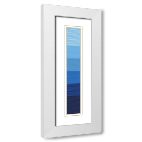 Tall Totem XIII White Modern Wood Framed Art Print with Double Matting by Grayscale