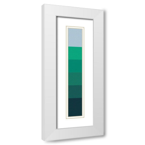 Tall Totem XIV White Modern Wood Framed Art Print with Double Matting by Grayscale