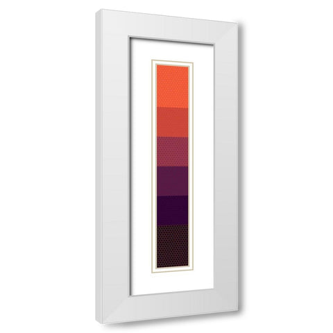 Tall Totem XV White Modern Wood Framed Art Print with Double Matting by Grayscale