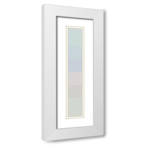 Tall Totem XVI White Modern Wood Framed Art Print with Double Matting by Grayscale