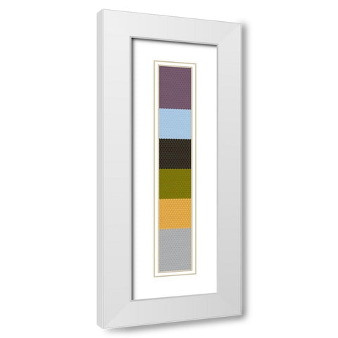 Tall Totem XVIII White Modern Wood Framed Art Print with Double Matting by Grayscale