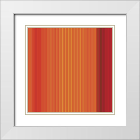 Pinstripes VIII White Modern Wood Framed Art Print with Double Matting by Grayscale
