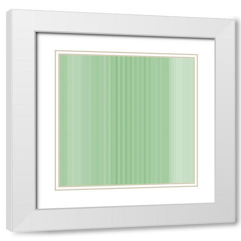 Pinstripes XIV White Modern Wood Framed Art Print with Double Matting by Grayscale