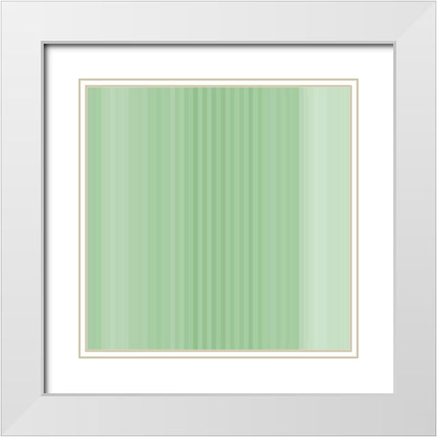 Pinstripes XIV White Modern Wood Framed Art Print with Double Matting by Grayscale