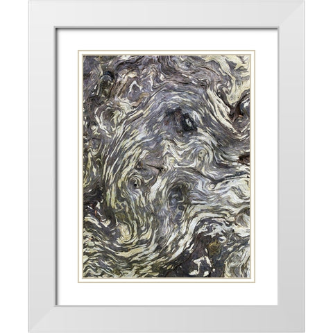 The Scream II White Modern Wood Framed Art Print with Double Matting by Grayscale