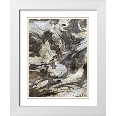The Scream III White Modern Wood Framed Art Print with Double Matting by Grayscale