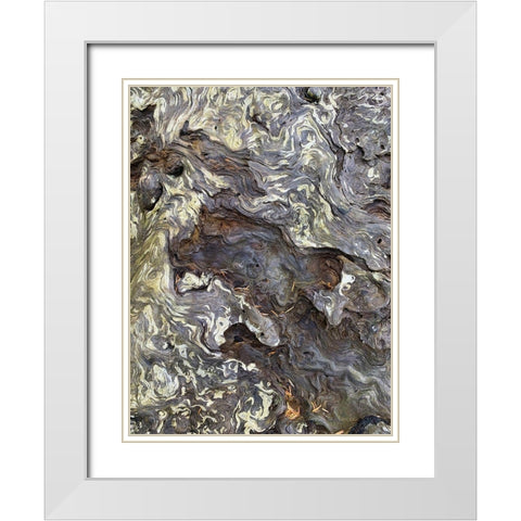 The Scream IV White Modern Wood Framed Art Print with Double Matting by Grayscale