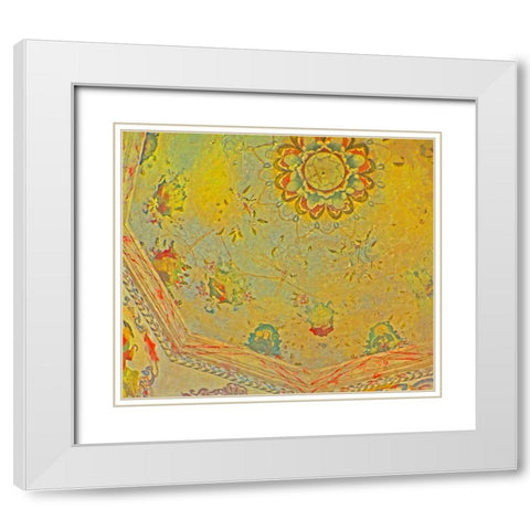 Mission Ceiling I White Modern Wood Framed Art Print with Double Matting by Popcorn