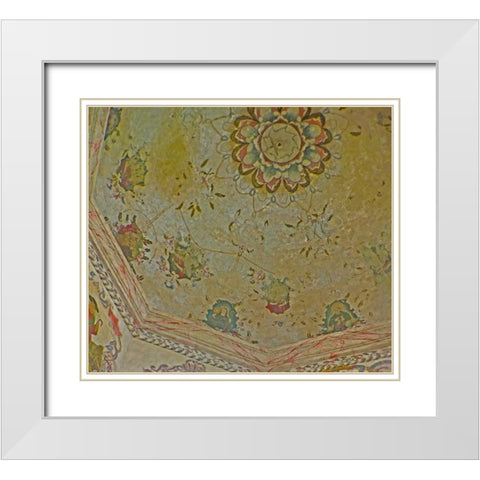 Mission Ceiling II White Modern Wood Framed Art Print with Double Matting by Popcorn