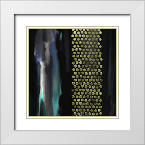 Blank Spaces 8 White Modern Wood Framed Art Print with Double Matting by Tenoever, William