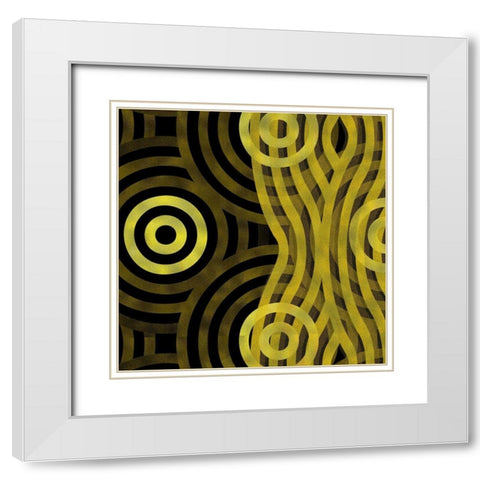 Veil 1 White Modern Wood Framed Art Print with Double Matting by Tenoever, William
