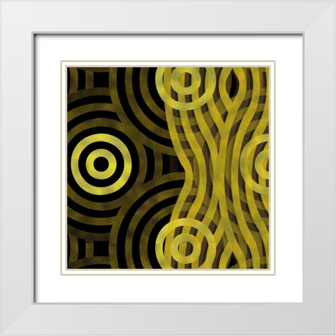 Veil 1 White Modern Wood Framed Art Print with Double Matting by Tenoever, William