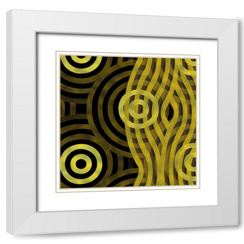 Veil 2 White Modern Wood Framed Art Print with Double Matting by Tenoever, William