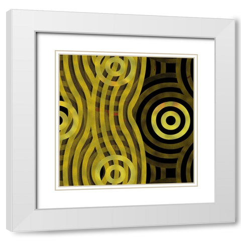 Veil 3 White Modern Wood Framed Art Print with Double Matting by Tenoever, William