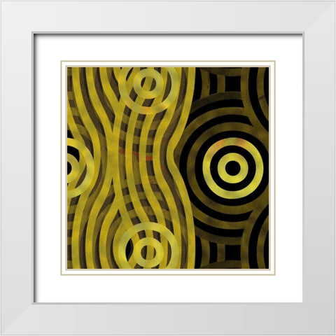Veil 3 White Modern Wood Framed Art Print with Double Matting by Tenoever, William
