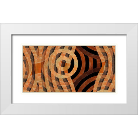 Direction 1 White Modern Wood Framed Art Print with Double Matting by Tenoever, William