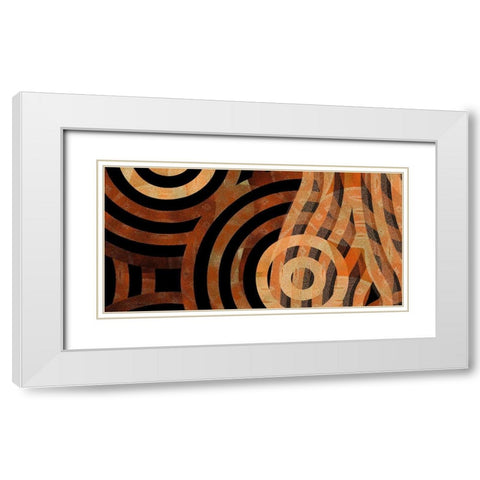 Direction 2 White Modern Wood Framed Art Print with Double Matting by Tenoever, William