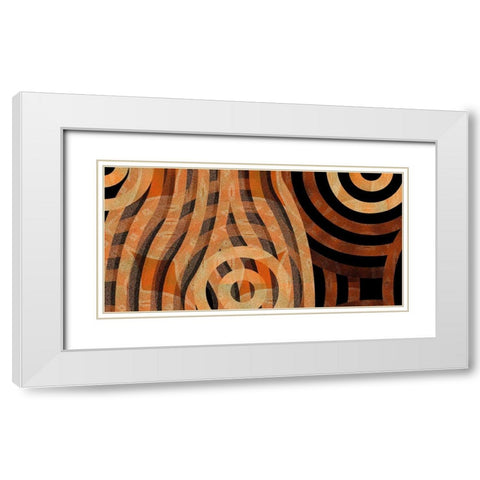 Direction 3 White Modern Wood Framed Art Print with Double Matting by Tenoever, William