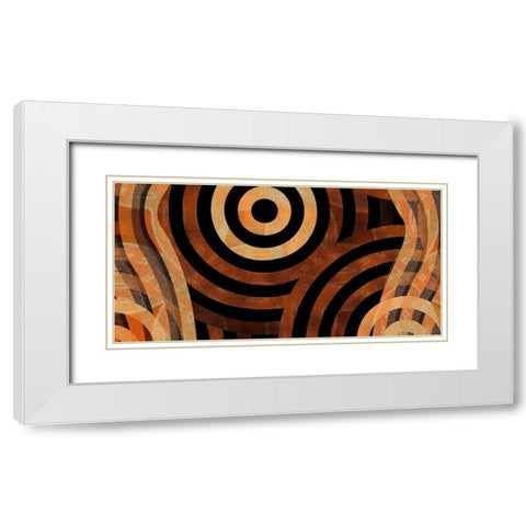 Direction 4 White Modern Wood Framed Art Print with Double Matting by Tenoever, William