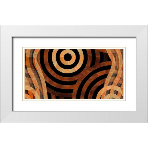 Direction 4 White Modern Wood Framed Art Print with Double Matting by Tenoever, William