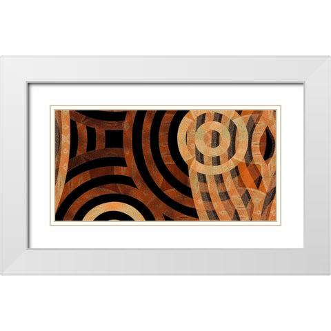 Direction 5 White Modern Wood Framed Art Print with Double Matting by Tenoever, William