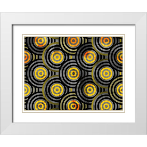 Shields 1 White Modern Wood Framed Art Print with Double Matting by Tenoever, William