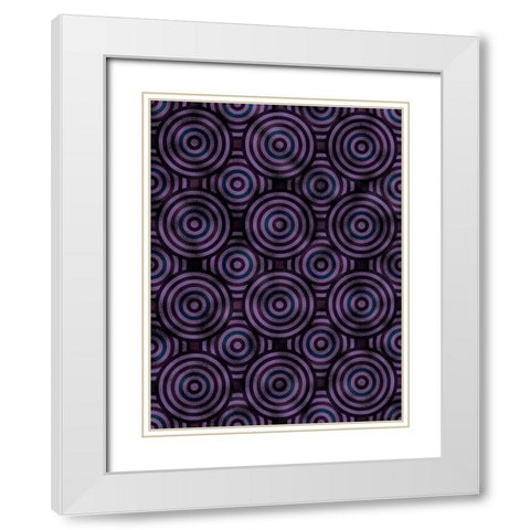 Shields 3 White Modern Wood Framed Art Print with Double Matting by Tenoever, William