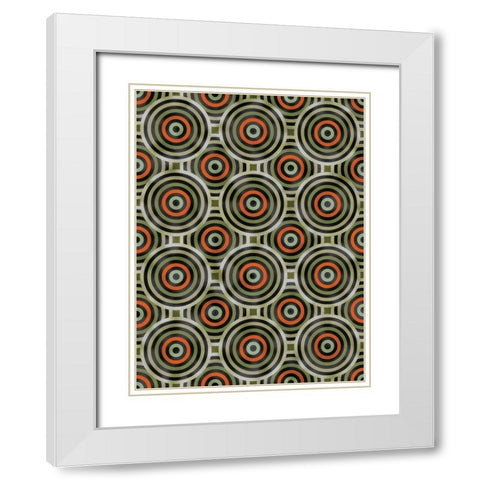 Shields 4 White Modern Wood Framed Art Print with Double Matting by Tenoever, William