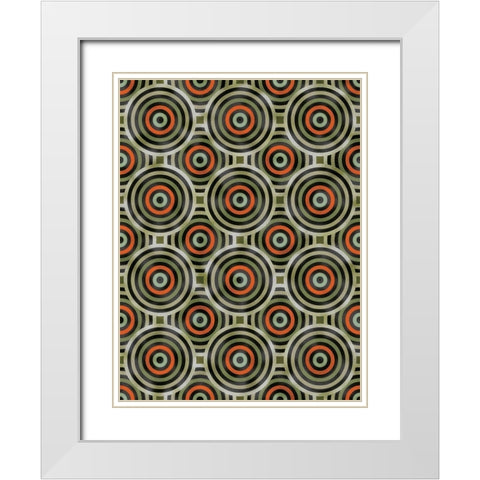 Shields 4 White Modern Wood Framed Art Print with Double Matting by Tenoever, William