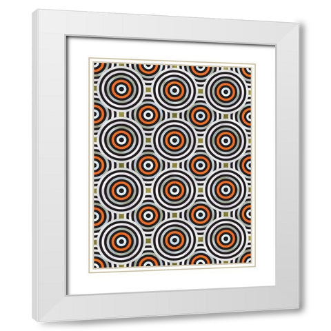 Shields 5 White Modern Wood Framed Art Print with Double Matting by Tenoever, William