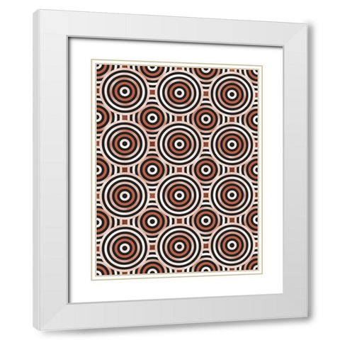 Shields 7 White Modern Wood Framed Art Print with Double Matting by Tenoever, William