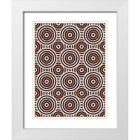 Shields 7 White Modern Wood Framed Art Print with Double Matting by Tenoever, William