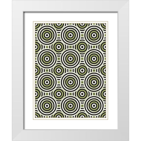 Shields 8 White Modern Wood Framed Art Print with Double Matting by Tenoever, William