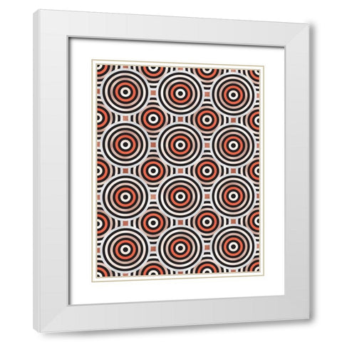 Shields 11 White Modern Wood Framed Art Print with Double Matting by Tenoever, William