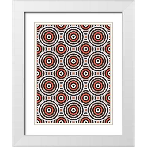 Shields 11 White Modern Wood Framed Art Print with Double Matting by Tenoever, William