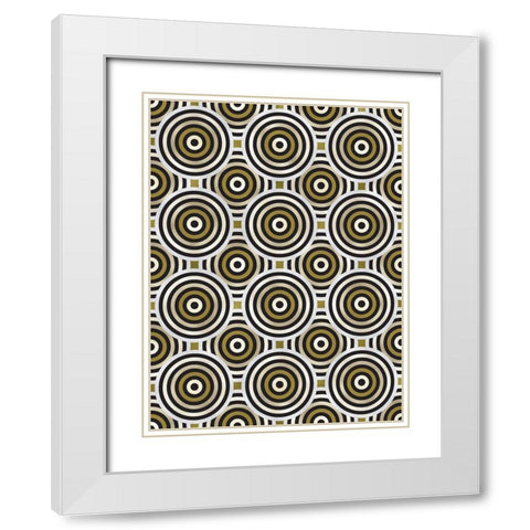 Shields 12 White Modern Wood Framed Art Print with Double Matting by Tenoever, William
