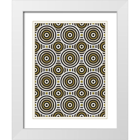 Shields 12 White Modern Wood Framed Art Print with Double Matting by Tenoever, William
