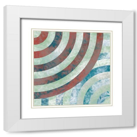 Turnabout B White Modern Wood Framed Art Print with Double Matting by Tenoever, William