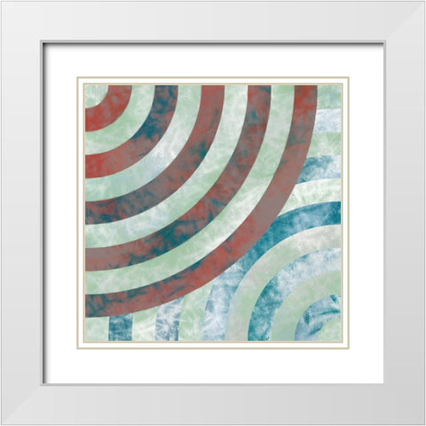 Turnabout B White Modern Wood Framed Art Print with Double Matting by Tenoever, William