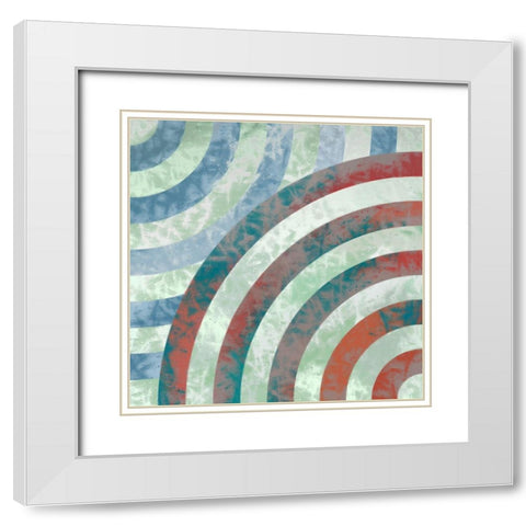Turnabout C White Modern Wood Framed Art Print with Double Matting by Tenoever, William