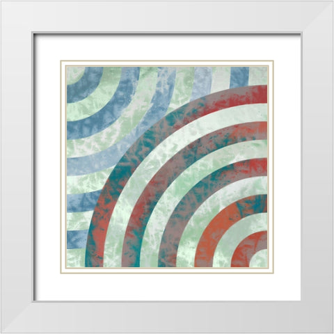 Turnabout C White Modern Wood Framed Art Print with Double Matting by Tenoever, William