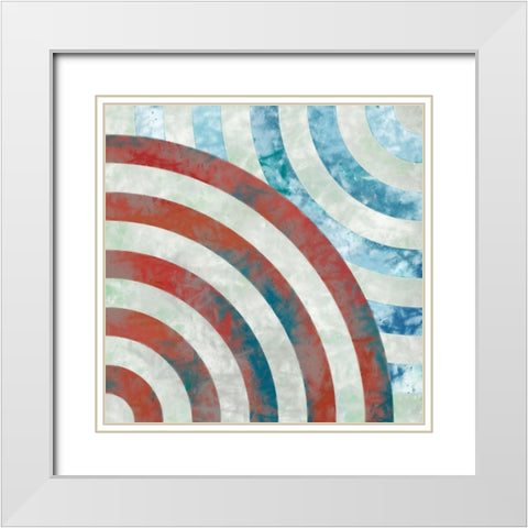 Turnabout D White Modern Wood Framed Art Print with Double Matting by Tenoever, William